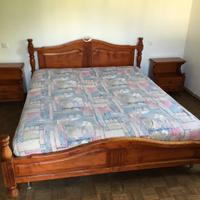 Giroletto matrimoniale rustico con 2 comodini