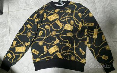 Versace Jeans Couture maglione nero oro taglia M