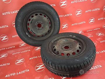2 Cerchi in Ferro Ducato Boxer R15 con Gomme 195/6