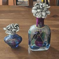 Bottigliette vintage Wenk tappi in Argento