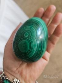 uovo in pregiata Malachite 