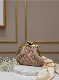 Miu miu- borsa mini belle in vera pelle,