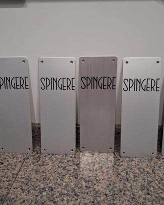6 targhette SPINGERE