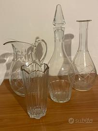 Bottiglie e vasi di vetro vintage