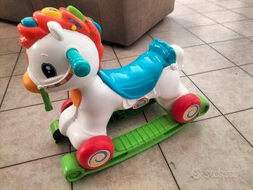 cavallino a dondolo 2 in uno chicco