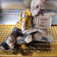 Scheletro statuetta plastica 