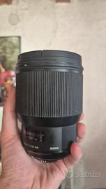 Sigma art 85mm 1.4 attacco nikon