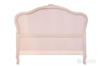 Testate Letto in Legno Grezzo rete larga 130 o 90