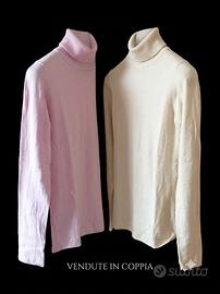 2 dolcevita calde avvolgi Donna tg XS in Viscosa 