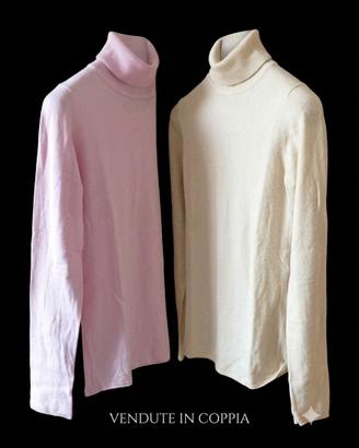 2 dolcevita calde avvolgi Donna tg XS in Viscosa 