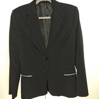 Blazer nero donna Made in Italy tg 42 con spalline