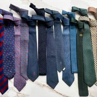15 cravatte vintage - Hermes, YSL, Paudice