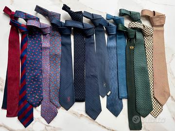 15 cravatte vintage - Hermes, YSL, Paudice