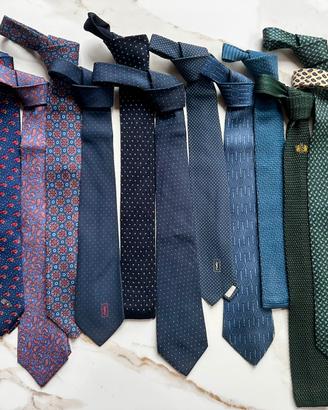 15 cravatte vintage - Hermes, YSL, Paudice
