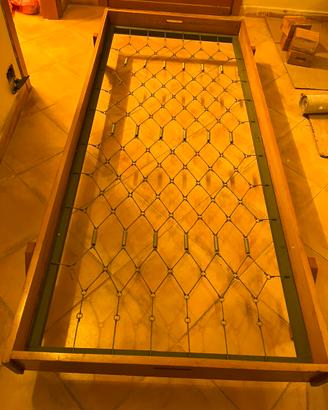 Letto legno artigianale 80x190