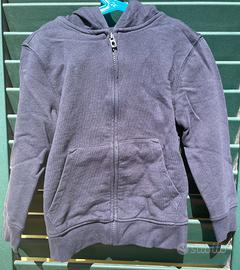 Felpa bambino con cappuccio e zip