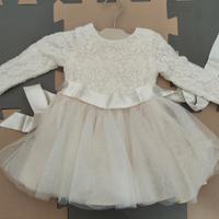 Vestito per battesimo bambina 9 mesi