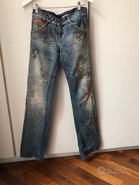 Pantalone jeans “miss sixty”con ricami tg36/38 ita
