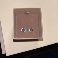 Orecchini Oro Bianco e Pietre Preziose(Topazio 2CT
