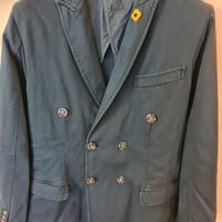 Giacca uomo doppiopetto blu