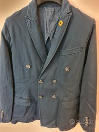 Giacca uomo doppiopetto blu