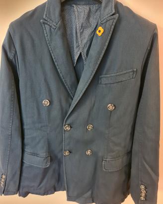 Giacca uomo doppiopetto blu