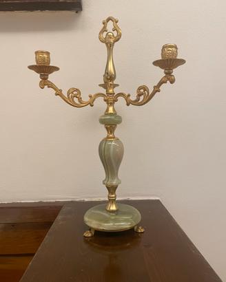 Candelabri in onice verdi
