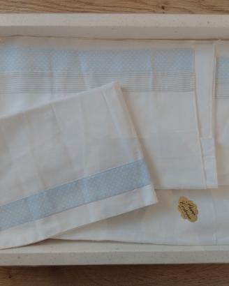 Set lenzuola neonato 100% cotone