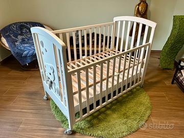 Lettino culla Erbesi Tato colore Bianco Tortora