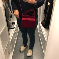 Borsetta in velluto bordeaux