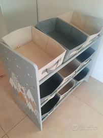 Scaffale porta giochi