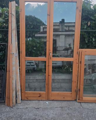 Porta finestra pino russo