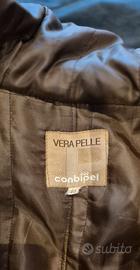 cappotto scamosciato vera pelle