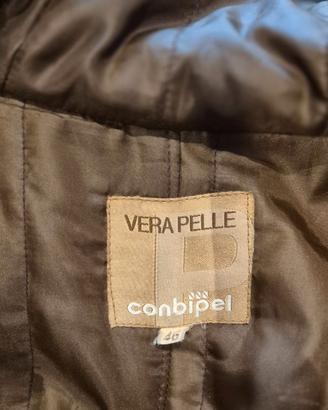 cappotto scamosciato vera pelle