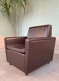 Poltrona in pelle con letto singolo MADE IN ITALY