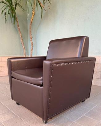 Poltrona in pelle con letto singolo MADE IN ITALY
