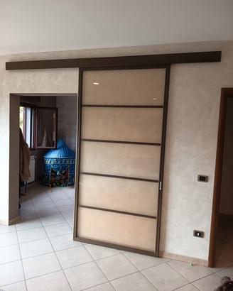 porta scorrevole con binario