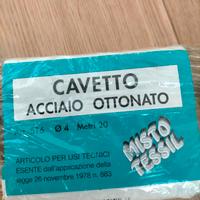 Cavetto acciaio ottonato