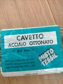 Cavetto acciaio ottonato