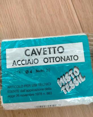 Cavetto acciaio ottonato