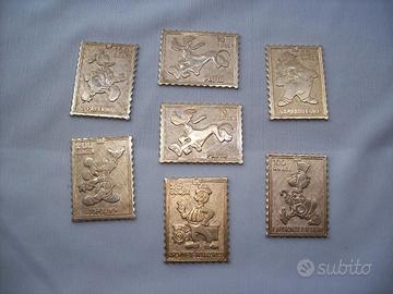 Francobolli in metallo Disney vintage, Topolino