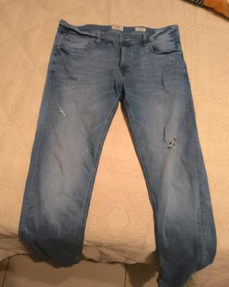 Jeans C&A uomo strappati skinny tg.50
