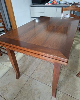 Tavolo legno massello 80x140 allungabile a 160/200