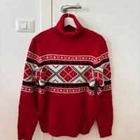 Maglione misto lana rosso