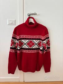 Maglione misto lana rosso