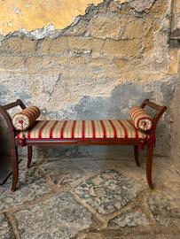 panchetta stile impero/arte povera in legno 