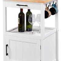 Carrello di Servizio Cucina con Ruote Mobiletto, C