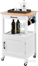 Carrello di Servizio Cucina con Ruote Mobiletto, C