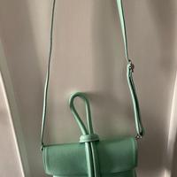 Borsa e cintura verde menta similpelle - Dixie