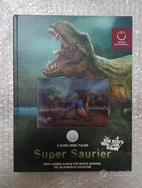 ALBUM 3 EURO SERIE DINOSAURI AUSTRIA